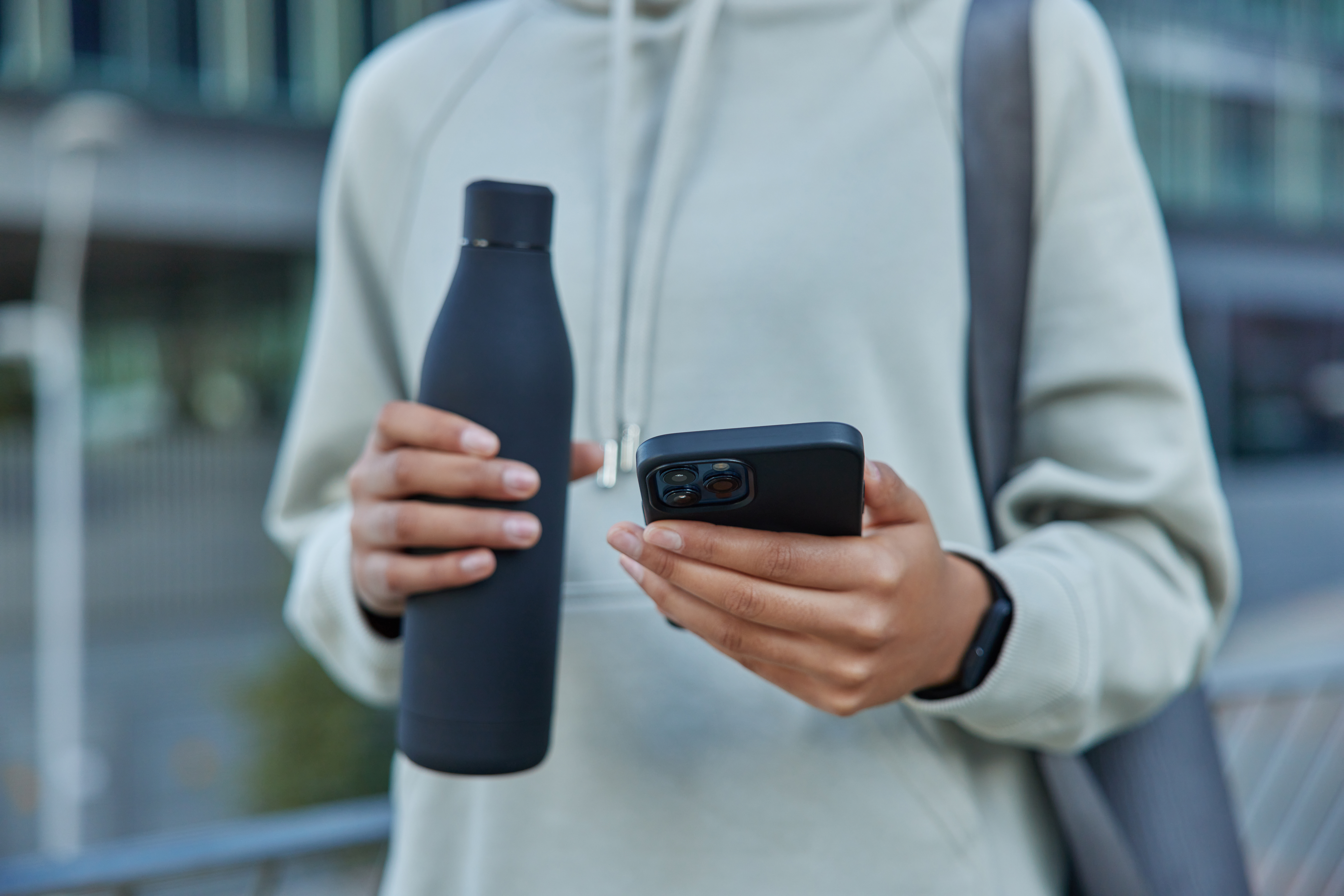 Insulated water bottle with straw lid